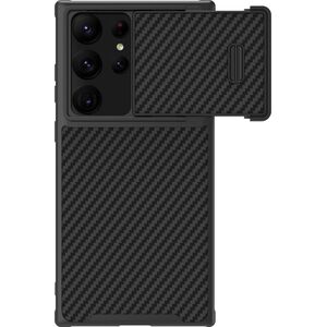 Nillkin Nillkin Synthetic Fiber S Case etui Samsung Galaxy S23 Ultra pokrowiec osłona na aparat czarne