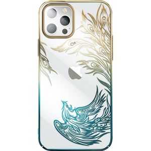 Kingxbar Etui Kingxbar Phoenix Swarovski Apple iPhone 14 Plus złoto-niebieskie