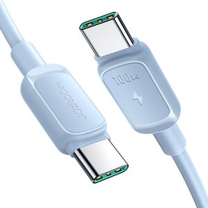 Kabel USB Joyroom USB-C - USB-C 1.2 m Niebieski (JYR758)