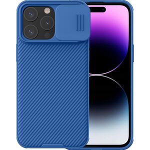 Nillkin Pancerne etui Nillkin CamShield Pro Magnetic Case do iPhone 15 Pro Max z osłoną na aparat - niebieskie