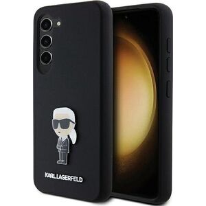 Karl Lagerfeld Etui Karl Lagerfeld KLHCS24MSMHKNPK Samsung Galaxy S24+ Plus Silicone Ikonik Metal Pin czarny/black