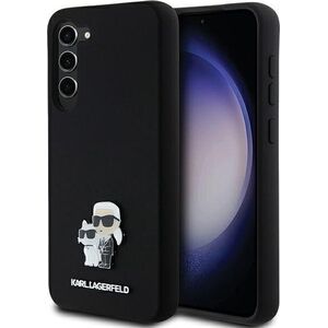 Karl Lagerfeld Etui Karl Lagerfeld KLHCS24MSMHKCNPK Samsung Galaxy S24+ Plus hardcase Silicone Karl&Choupette Metal Pin czarny/black