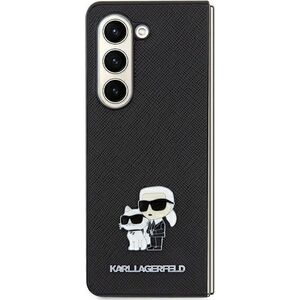 Karl Lagerfeld Karl Lagerfeld KLHCSA35SAKCNPK A35 A356 hardcase czarny/black Saffiano Karl&Choupette Pin