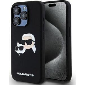 Karl Lagerfeld Karl Lagerfeld KLHMP15XSKCHPPLK iPhone 15 Pro Max 6.7" czarny/black hardcase Silicone Karl & Choupette MagSafe