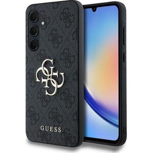Guess Etui Guess GUHCSA354GMGGR Samsung Galaxy A35 hardcase 4G Big Metal Logo czarny/black