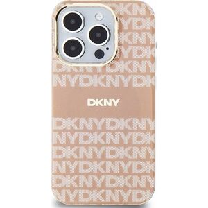 DKNY DKNY DKHMP14LHRHSEP iPhone 14 Pro 6.1" różowy/pink hardcase IML Mono & Stripe MagSafe