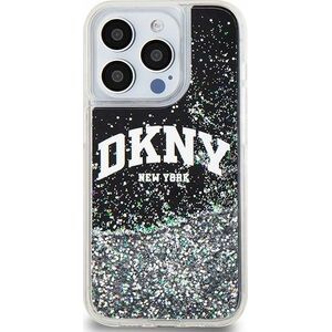 DKNY DKNY Liquid Glitter Big Logo - Etui iPhone 15 Pro (czarny)