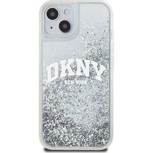 DKNY DKNY Liquid Glitter Big Logo - Etui iPhone 15 / 14 / 13 (biały)