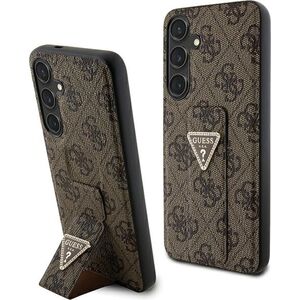Guess Guess Grip Stand 4G Triangle Strass Logo - Etui Samsung Galaxy S24 (brązowy)