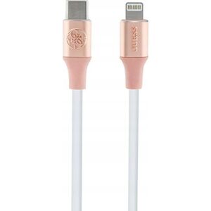 Kabel USB Guess USB-C - Lightning 1.5 m Różowy (GUCLLALRGDP)