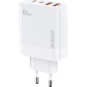 Ładowarka Dudao Ładowarka sieciowa GaN Dudao A65EU 2xUSB-A, 2xUSB-C PD 65W biała