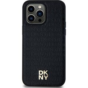 DKNY DKNY DKHMS24LPSHRPSK S24 Ultra S928 czarny/black hardcase Leather Pattern Metal Logo MagSafe