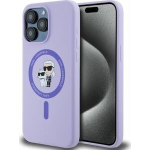 Karl Lagerfeld Karl Lagerfeld KLHMP15XSCMKCRHU iPhone 15 Pro Max 6.7" fioletowy/purple hardcase Silicone KC Heads Ring MagSafe