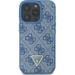 Guess Guess GUHCP16XP4TDSCPB iPhone 16 Pro Max 6.9" niebieski/blue hardcase Leather Metal Logo Strass Crossbody