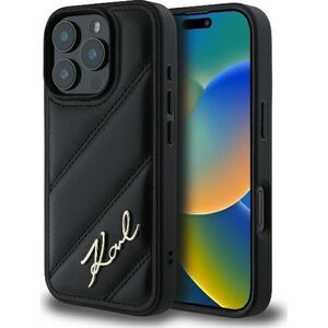 Karl Lagerfeld Karl Lagerfeld KLHCP16XPQDSMGK iPhone 16 Pro Max 6.9" czarny/black hardcase Quilted Signature