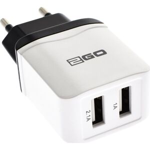 Φορτιστής 2GO 2GO Ladegerät 10,5W 2-Port 2x USB-A, λευκό