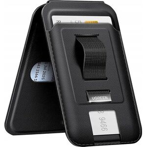 Ugreen Uniwersalny portfel magnetyczny z uchwytem na palec UGREEN LP836 MagSafe czarny