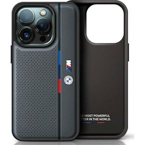 BMW BMW BMHCP16S23PUPVA iPhone 16 6.1" antracyt/anthracite hardcase M Perforated Tricolor Detail Line
