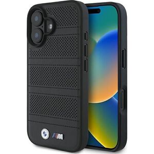 BMW BMW BMHMP16S23PUSPK iPhone 16 6.1" czarny/black hardcase M Perforated And Stitched Line MagSafe