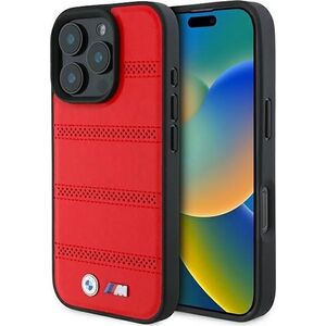 BMW BMW BMHMP16L23PUSPR iPhone 16 Pro 6.3" czerwony/red hardcase M Perforated And Stitched Line MagSafe