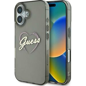 Guess Guess GUHCP16MHCHGSPK iPhone 16 Plus 6.7" czarny/black hardcase IML Heart