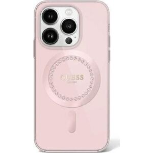 Guess Guess GUHMP16LPFTDTEP iPhone 16 Pro 6.3" różowy/pink hardcase IML Rhinestones MagSafe