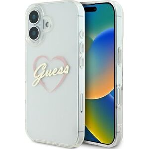 Guess Guess GUHCP16SHCHGSPT iPhone 16 6.1" przeźroczysty/transparent hardcase IML Heart