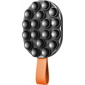 Joyroom Uchwyt Joyroom JR-ZS393-S magnetyczny z przyssawkami na telefon 4.7-7" - czarno-pomarańczowy