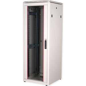 Szafa Roline ROLINE Netzwerkschrank Pro 48,26cm 19Zoll 32 HE 600x600 BxT Glast�r grau