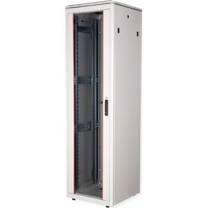 Szafa Roline ROLINE Netzwerkschrank Pro 48,26cm 19Zoll 42 HE 600x600 BxT Glast�r grau