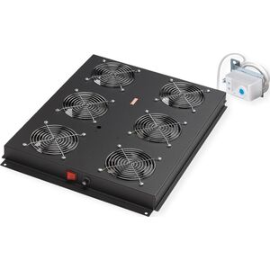 Roline ROLINE Dachluftereinheit 48,26cm 19Zoll 6 Lufter Thermostat schwarz