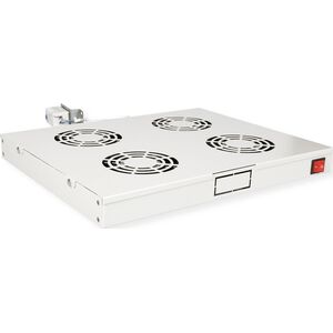 Roline ROLINE Dachluftereinheit 48,26cm 19Zoll 4 Lufter Thermostat grau