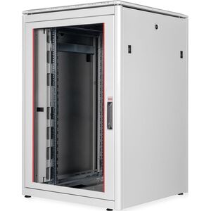 Szafa Roline ROLINE Netzwerkschrank Pro 48,26cm 19Zoll 22 HE 800x800 BxT Glast�r grau