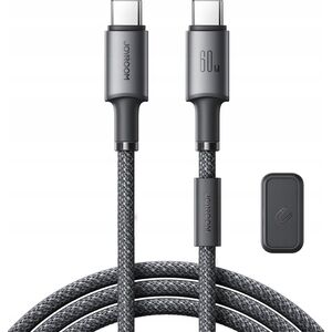 Kabel Joyroom S-A50 Unlimited Series 60W USB-C / USB-C z organizerem magnetycznym 1.2m szary
