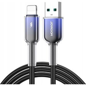 Kabel Joyroom S-A42 Crystal-Clear Series 3A USB-A / Lightning 1.2m czarny