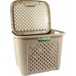 Kosz RATTAN 19L beżowy 28x36x28cm