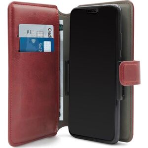 Puro PURO Universal Wallet - Uniwersalne etui obrotowe 360 z kieszeniami na karty, rozmiar XL (czerwony)