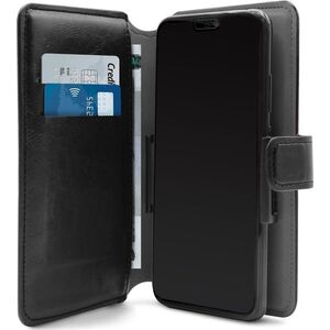 Puro PURO Universal Wallet - Uniwersalne etui obrotowe 360 z kieszeniami na karty, rozmiar XL (czarny)
