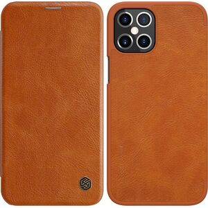 Nillkin Nillkin Qin skórzana kabura etui iPhone 12 Pro Max brązowy uniwersalny