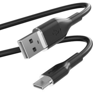 Kabel USB Puro USB-A - USB-C 1.5 m Czarny (PUR675)