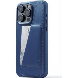 Troubadour Goods Limited Mujjo Full Leather Wallet Case - etui skórzane do iPhone 15 Pro Max kompatybilne z MagSafe (monaco blue)
