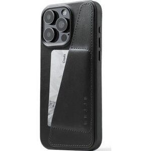 Troubadour Goods Limited Mujjo Full Leather Wallet Case - etui skórzane do iPhone 15 Pro Max kompatybilne z MagSafe (black)