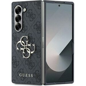 Guess Guess GUHCZFD64GMGGR Z Fold6 F956 czarny/black Leather 4G Metal Logo