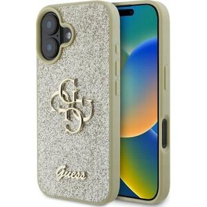 Guess Guess GUHCP16SHG4SGD iPhone 16 6.1" złoty/gold hardcase Fixed Glitter Big 4G