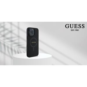 Guess Guess GUHMP16MPSAHMCK iPhone 16 Plus 6.7" czarny/black hardcase Saffiano Classic Logo MagSafe