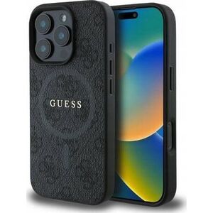 Guess Guess GUHMP16XG4GFRK iPhone 16 Pro Max 6.9" czarny/black hardcase 4G Ring Classic Logo MagSafe