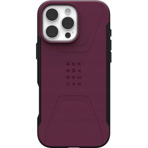 UAG UAG Civilian Magsafe - obudowa ochronna do iPhone 16 Pro Max kompatybilna z MagSafe (bordeaux)