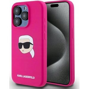Karl Lagerfeld KLHMP15XSKHPPLF iPhone 15 Pro Max 6.7" fuchsia/fuschia hardcase Silicone Karl Head Print MagSafe
