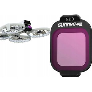 Filtr Pełny Szary ND8 NDx8 do Drona Dron DJI FLIP + Etui na Filtr SunnyLife / FI962-8