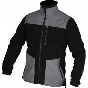 Dedra Bluza polarowa ze wstawkami, 280g/m2, rozm.M, czarno-szara